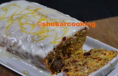 Potiron cake glaçage citron - Shukar Cooking