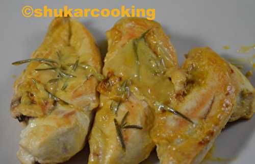 Poulet à la moutarde et au romarin - Shukar Cooking