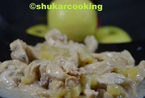Poulet au cidre, pommes et fève tonka - Shukar Cooking