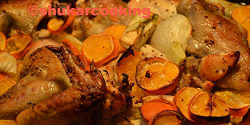Poulet rôti aux clémentines et à l’arak - Shukar Cooking