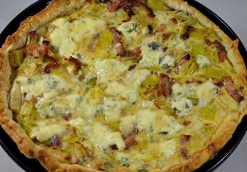 Quiche aux poireaux et fourme d’Amber