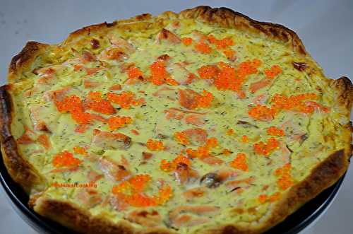 Quiche aux trois saumons