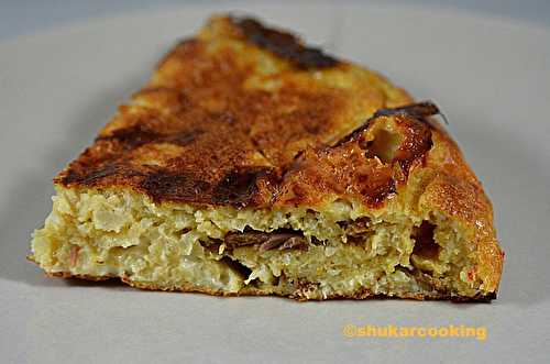 Quiche sans pâte chou-fleur dinde kebab