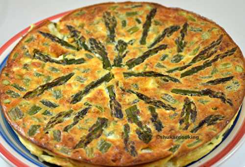 Quiche sans pâtes aux asperges vertes