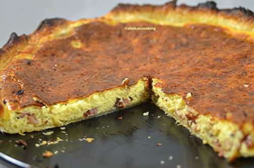 Quiche très crémeuse au fromage pour fondu