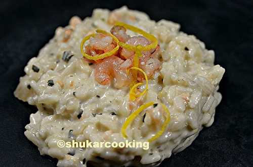 Risotto aux crevettes et parmesan  - Shukar Cooking