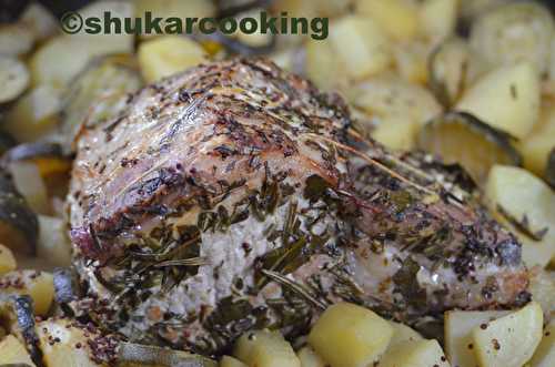 Rôti de porc au cidre et aux herbes recette ww - Shukar Cooking