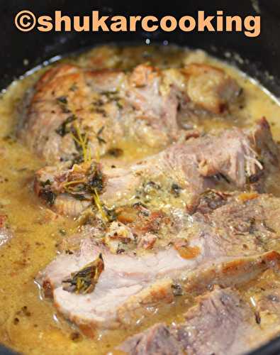 Rôti de porc au cidre - Shukar Cooking
