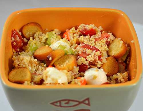 Salade de la mer et quelques céréales