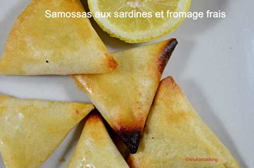 Samossas aux sardines et fromage frais