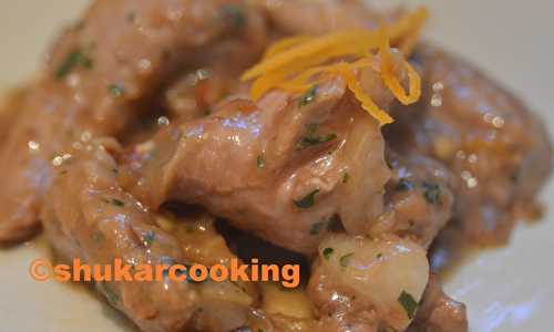 Sauté de porc à l'orange - Shukar Cooking
