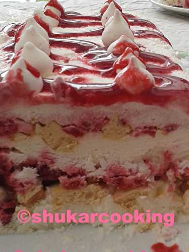 Semifreddo framboise meringue - Shukar Cooking