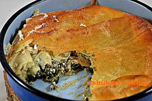 Spanakopita aux jeunes pousses