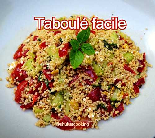 Taboulé facile - Shukar Cooking