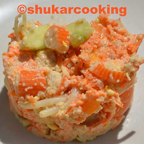Taboulé léger au surimi - Shukar Cooking