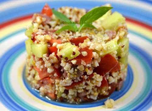 Taboulé quinoa boulgour