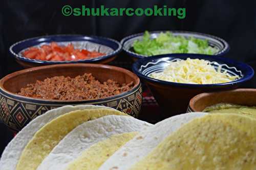 Tacos au bœuf haché - Shukar Cooking