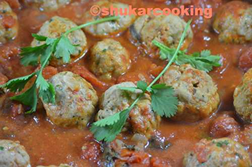 Tajine de boulettes de lieu noir