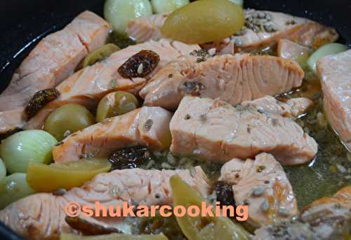 Tajine de saumon aux citrons confits - Shukar Cooking