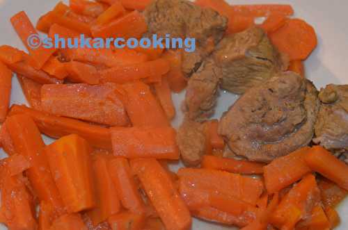 Tajine de veau aux carottes - Shukar Cooking