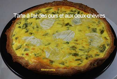 Tarte à l’ail des ours et aux deux chèvres