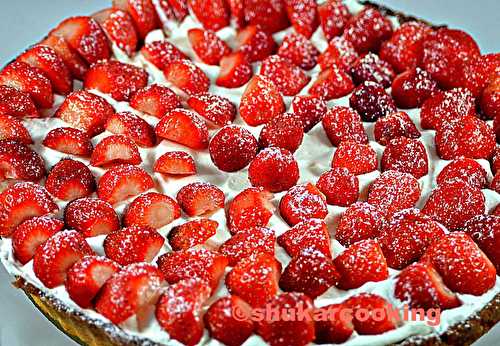 Tarte aux fraises crème de mascarpone