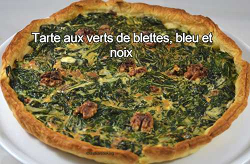 Tarte aux verts de blettes, au bleu et aux noix