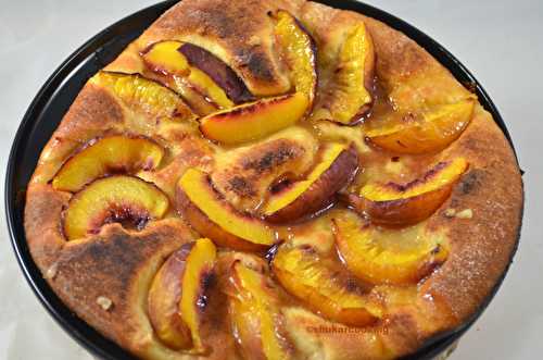 Tarte brioché aux nectarines