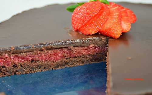 Tarte chocolat-fraise