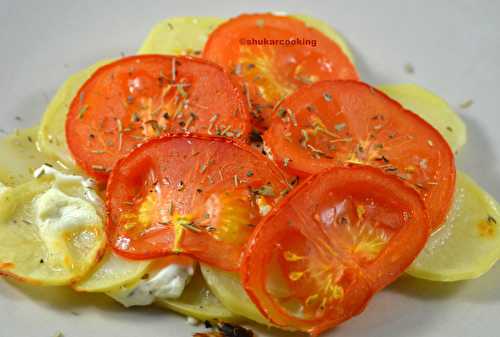 Tartelettes de pommes de terre à la tomate