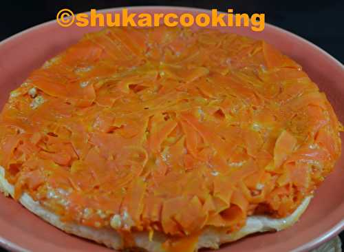 Tatin de carottes au camembert allégé - Shukar Cooking