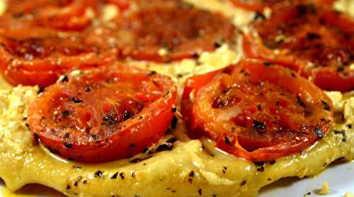 Tatin pizza aux tomates et fromages