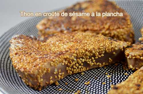 Thon en croûte de sésame à la plancha