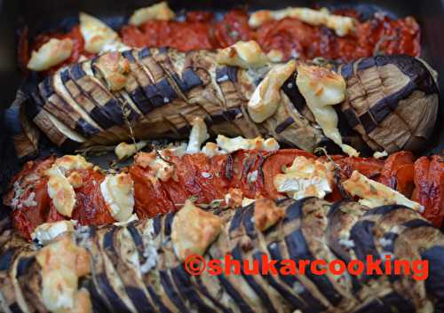 Tian d’aubergines et tomates au chèvre