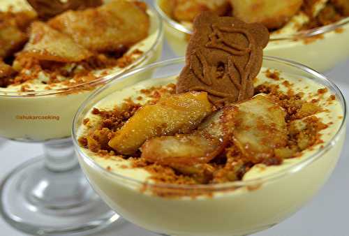 Tiramisu pommes caramélisées et spéculoos