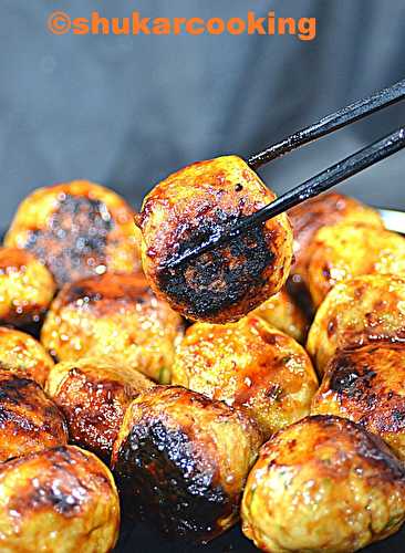 Tsukune boulettes japonaise