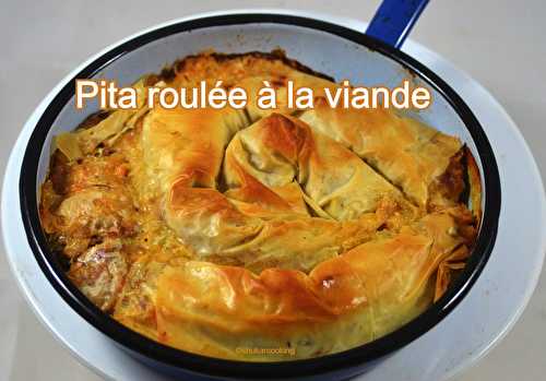 Pita roulée à la viande