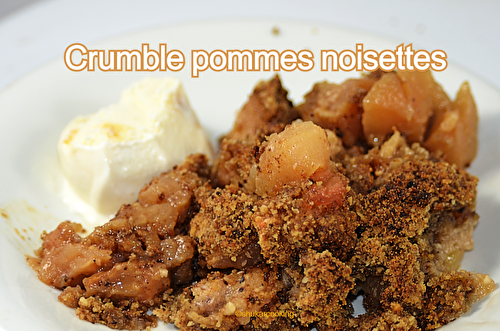 Crumble pommes noisettes