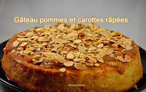 Gâteau pommes et carottes râpées