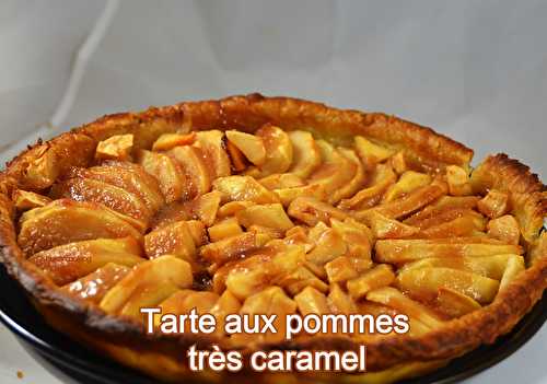 Tarte aux pommes très caramel