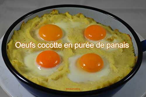 Œufs cocottes en purée de panais