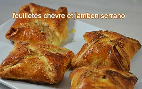 Feuilletés au chèvre et jambon serrano