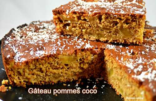 Gâteau pommes et coco