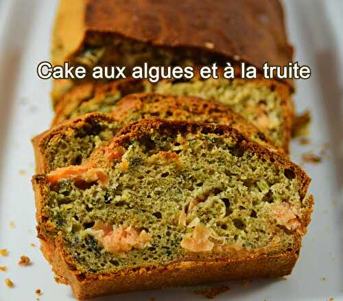 Cake salé aux algues et à la truite