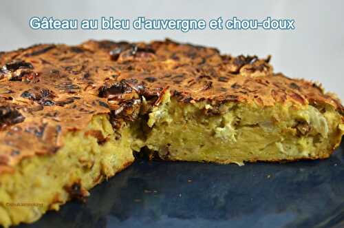 Gâteau au bleu d’Auvergne et au chou doux