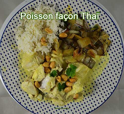 Poisson façon thaï, coco et gingembre