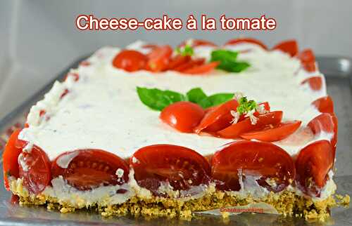 Cheese-cake sans cuisson à la tomate