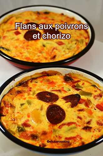 Flans aux poivrons et chorizo