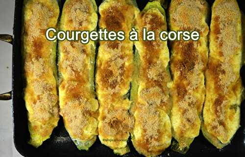 Courgettes à la corse