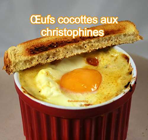 Œufs cocottes aux christophines ou chayottes